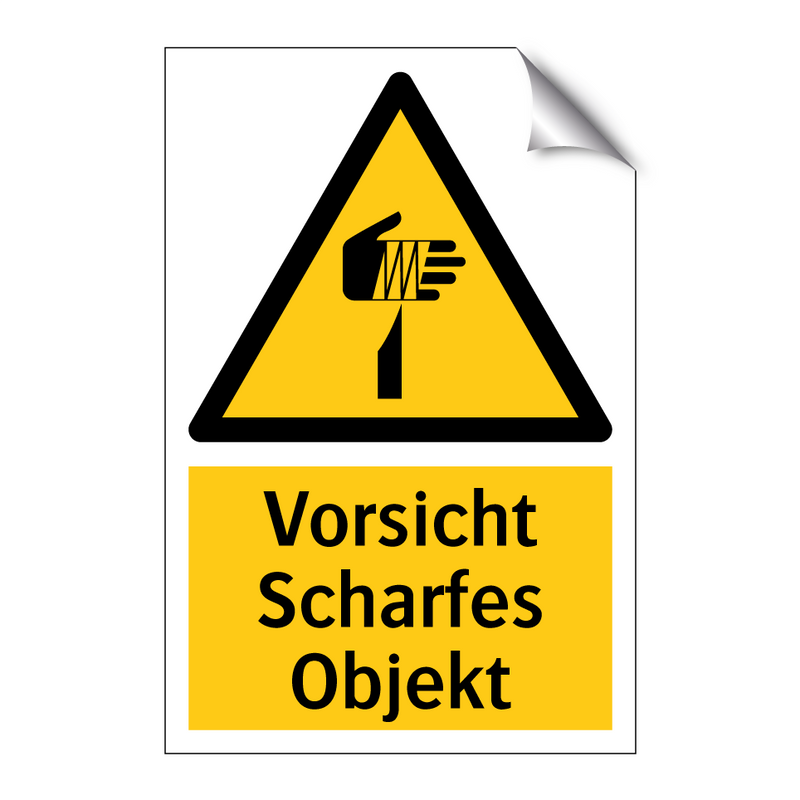 Vorsicht Scharfes Objekt