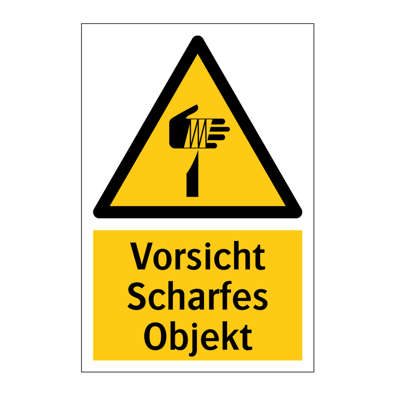 Vorsicht Scharfes Objekt