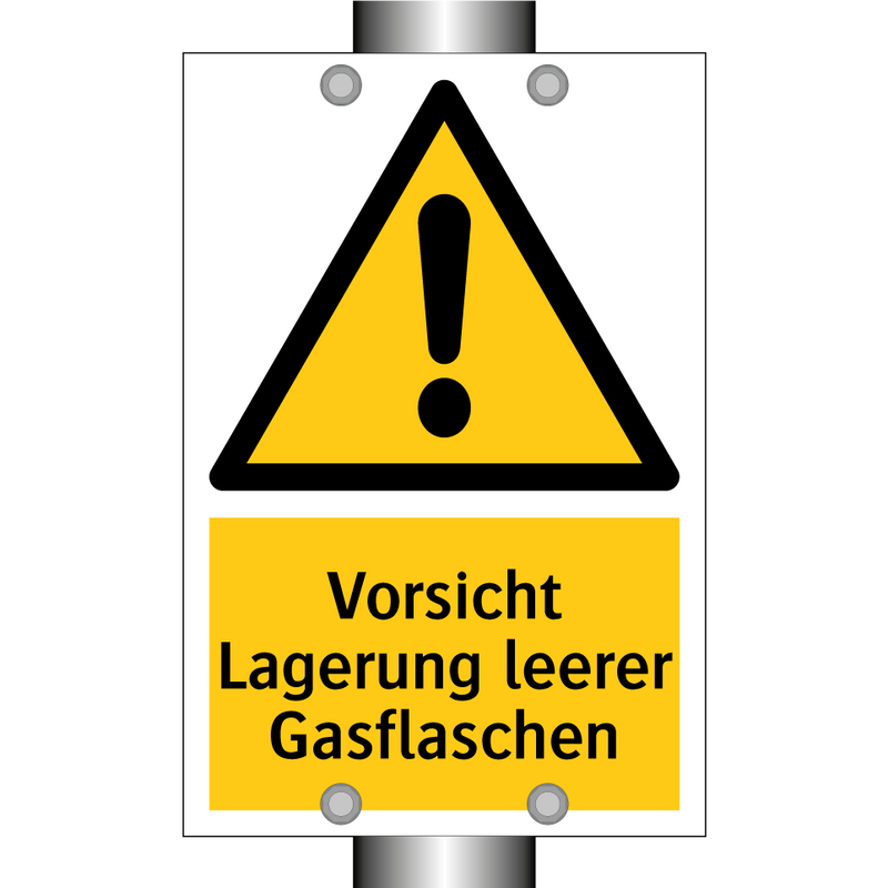 Vorsicht Lagerung leerer Gasflaschen