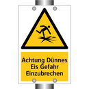 Achtung Dünnes Eis Gefahr Einzubrechen