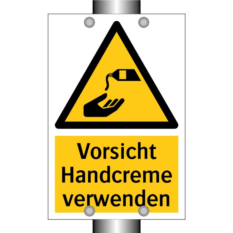 Vorsicht Handcreme verwenden