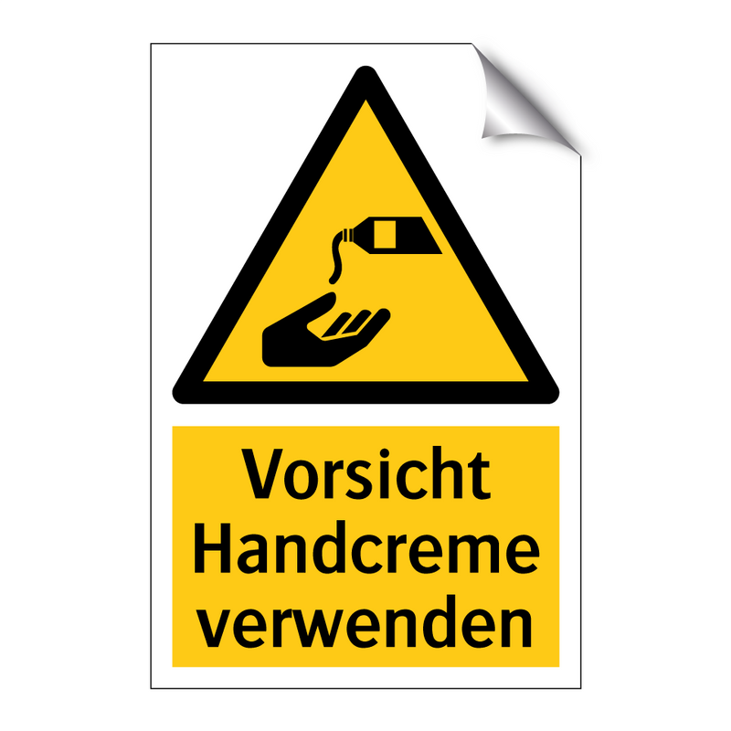 Vorsicht Handcreme verwenden