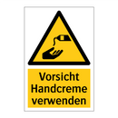 Vorsicht Handcreme verwenden
