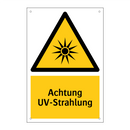 Achtung UV-Strahlung