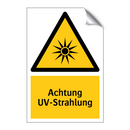 Achtung UV-Strahlung