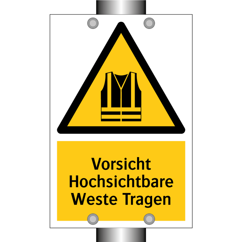 Vorsicht Hochsichtbare Weste Tragen