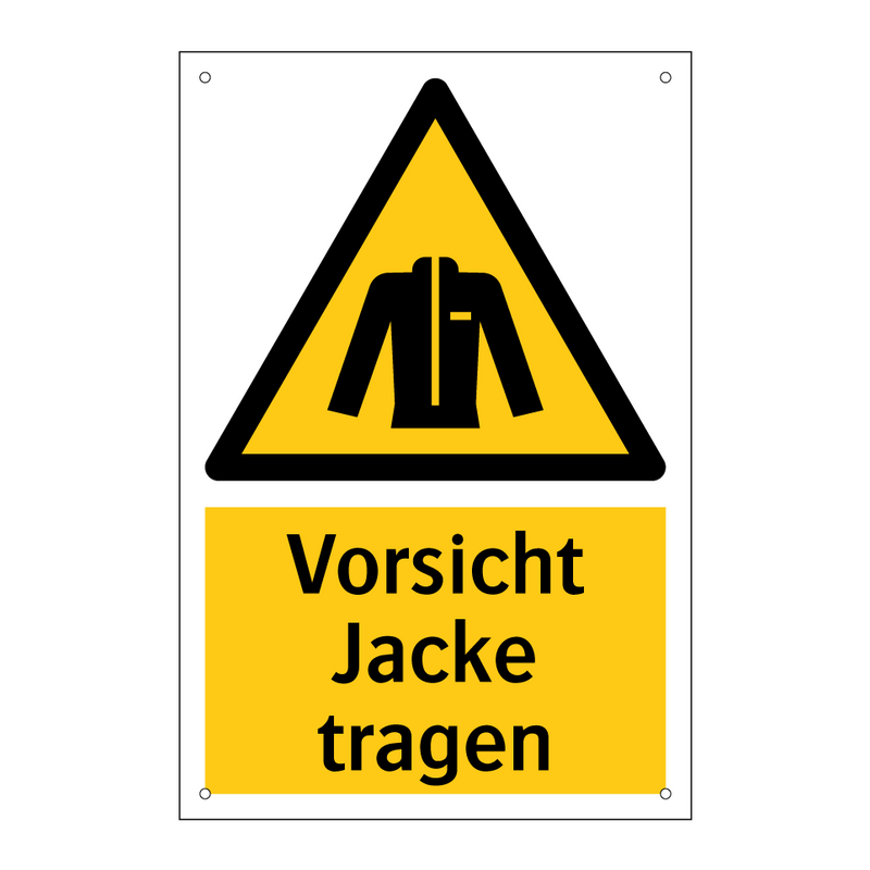 Vorsicht Jacke tragen