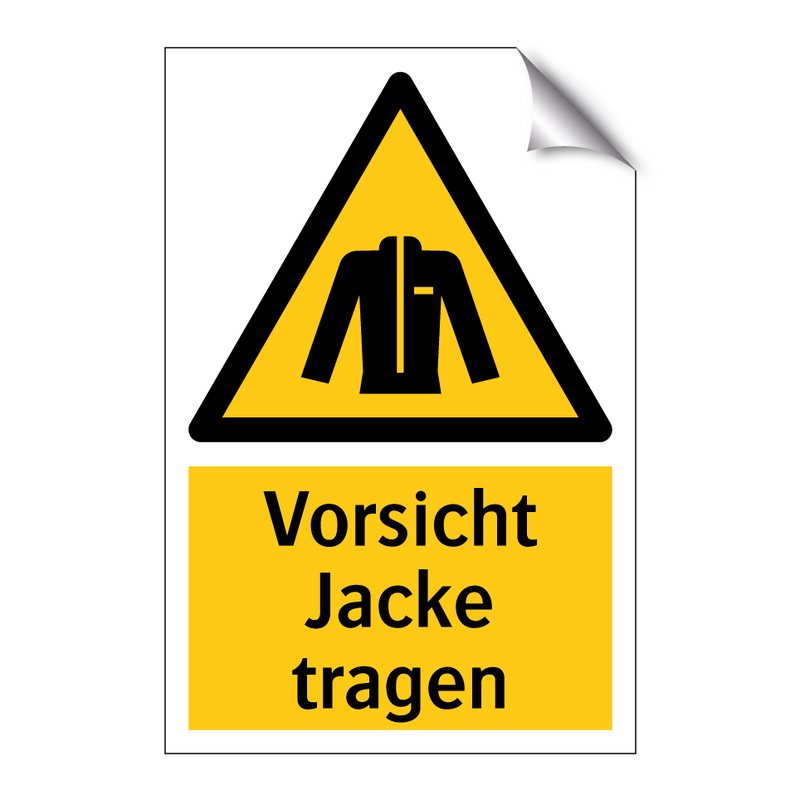 Vorsicht Jacke tragen