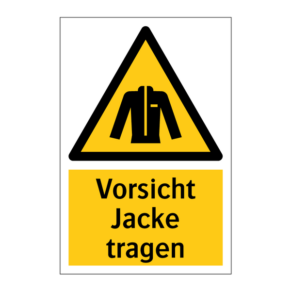 Vorsicht Jacke tragen