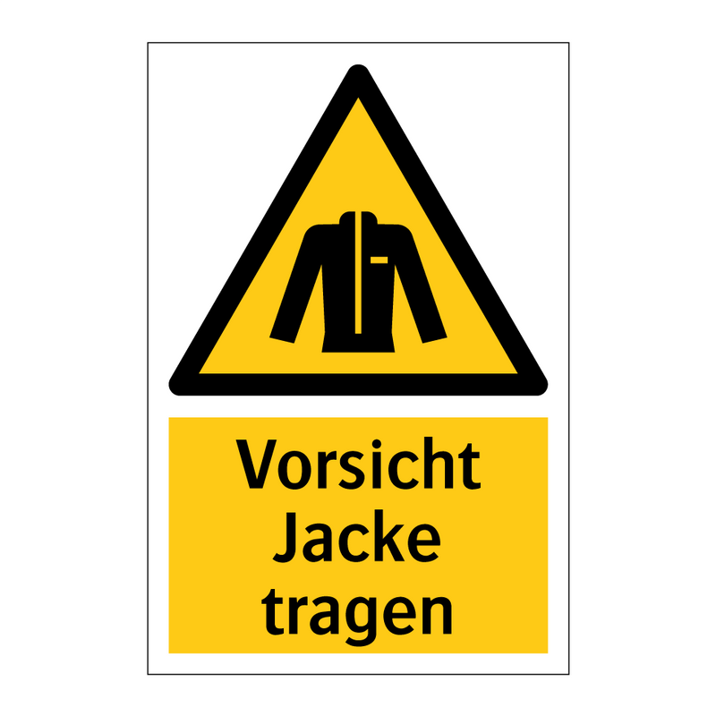 Vorsicht Jacke tragen