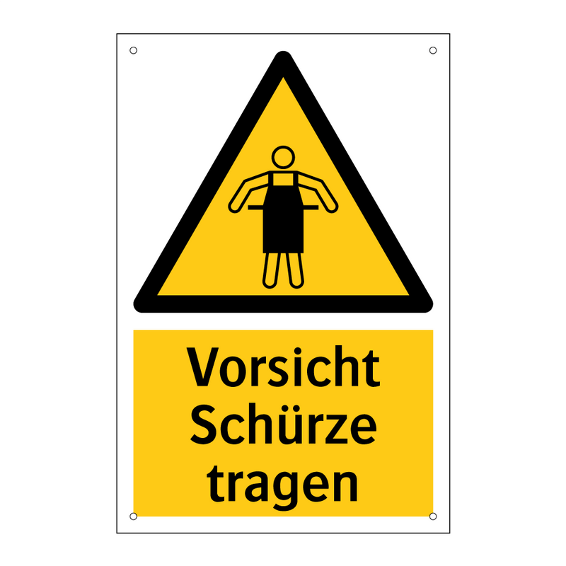 Vorsicht Schürze tragen