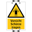 Vorsicht Schürze tragen