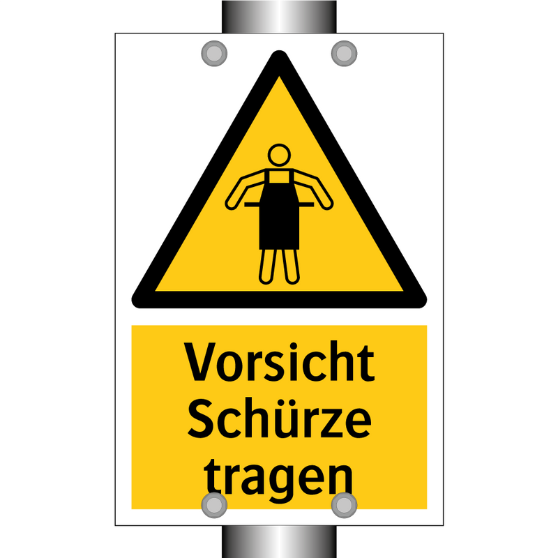 Vorsicht Schürze tragen