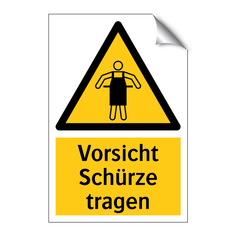 Vorsicht Schürze tragen