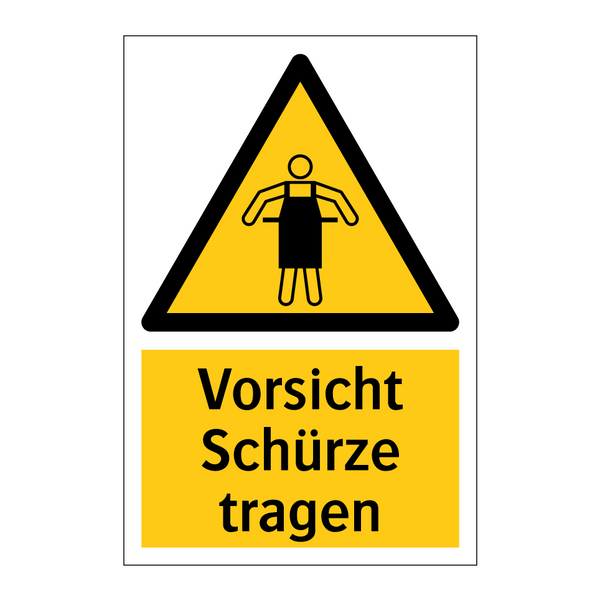 Vorsicht Schürze tragen