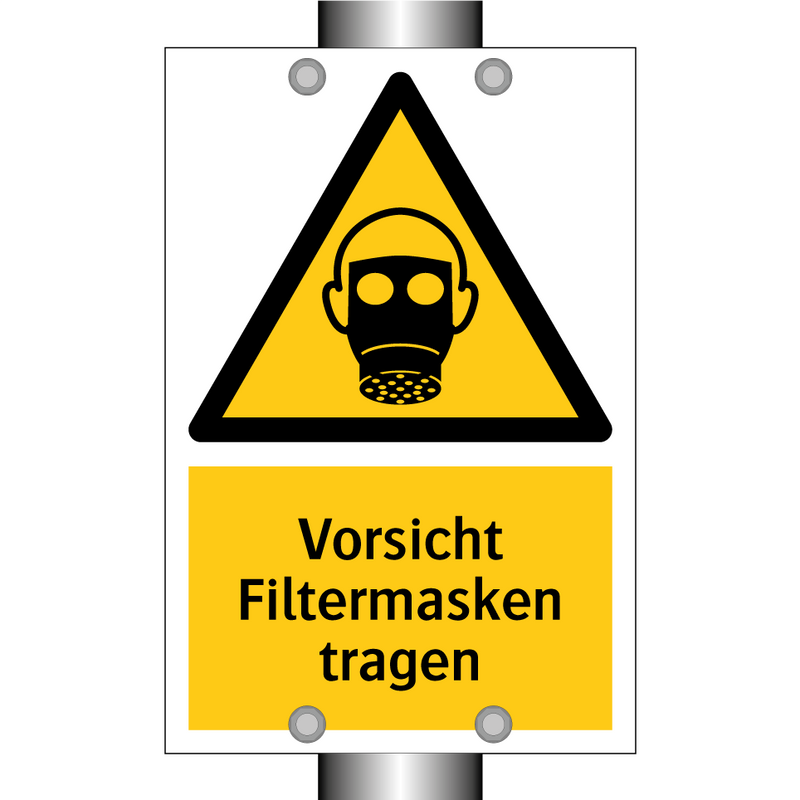 Vorsicht Filtermasken tragen