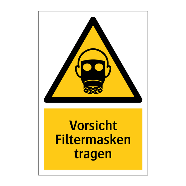 Vorsicht Filtermasken tragen