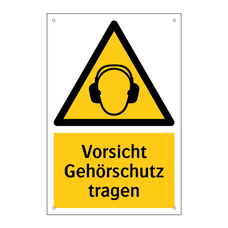 Vorsicht Gehörschutz tragen