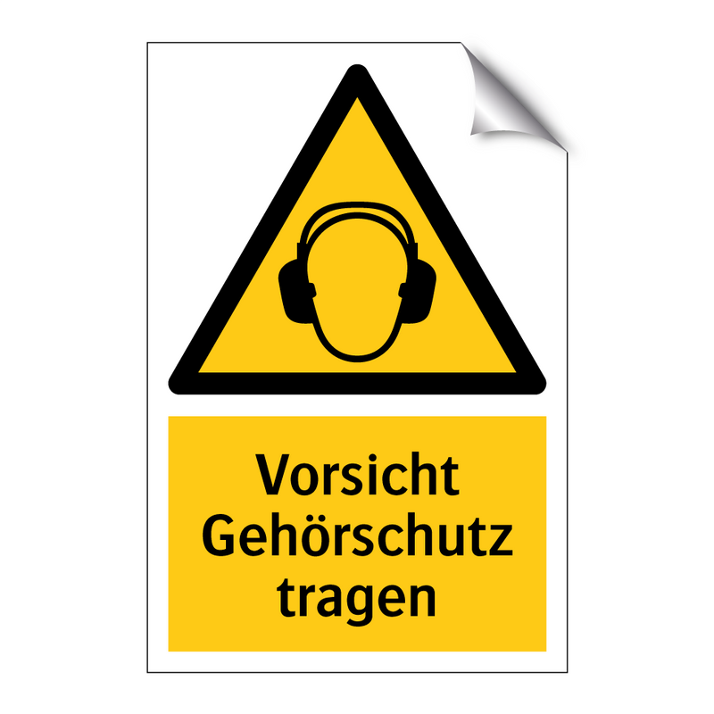 Vorsicht Gehörschutz tragen