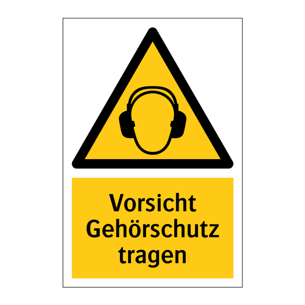 Vorsicht Gehörschutz tragen