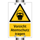 Vorsicht Atemschutz tragen