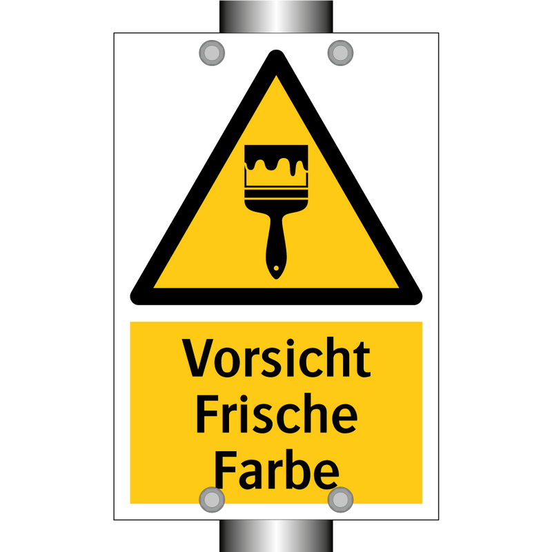 Vorsicht Frische Farbe