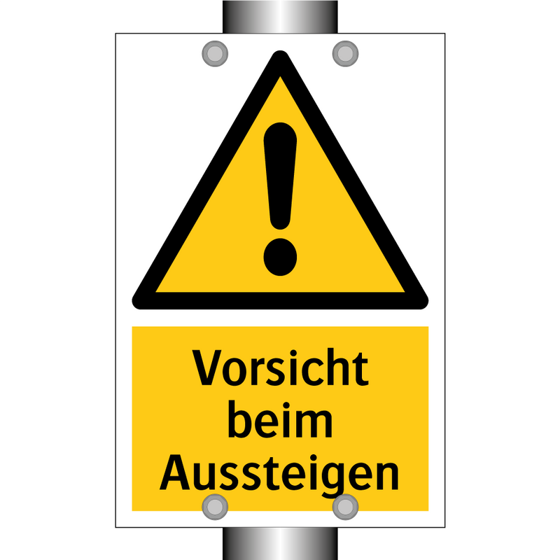 Vorsicht beim Aussteigen