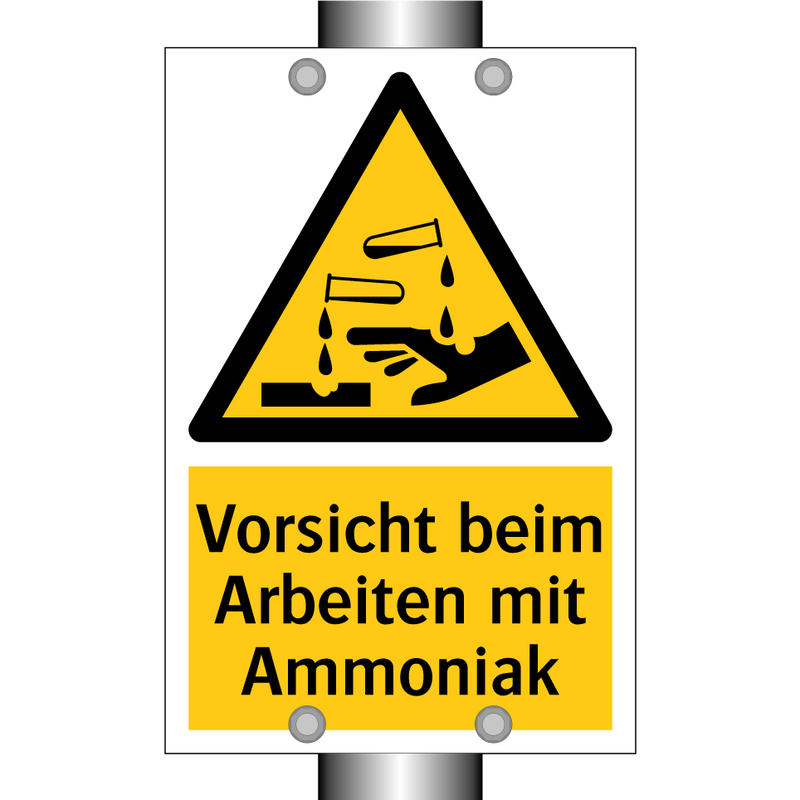 Vorsicht beim Arbeiten mit Ammoniak