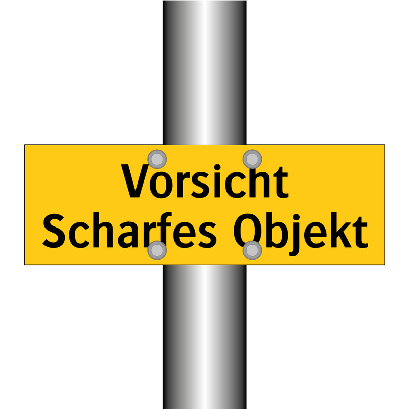 Vorsicht Scharfes Objekt