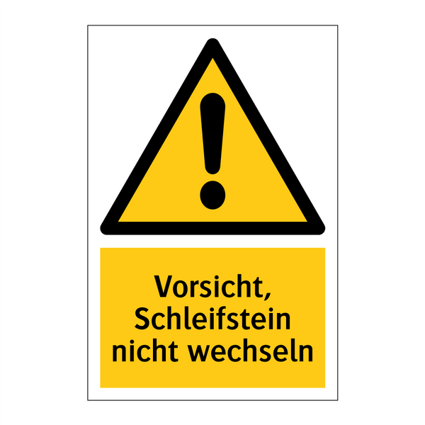 Vorsicht, Schleifstein nicht wechseln