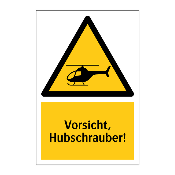 Vorsicht, Hubschrauber!