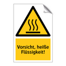 Vorsicht, heiße Flüssigkeit!