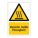 Vorsicht, heiße Flüssigkeit!