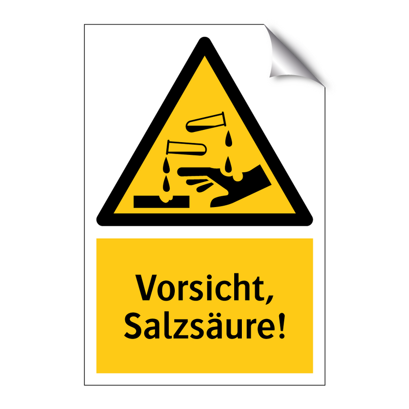 Vorsicht, Salzsäure!