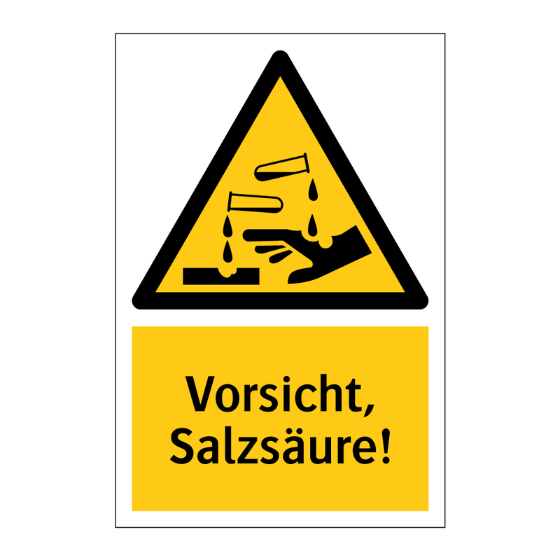 Vorsicht, Salzsäure!