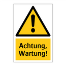 Achtung, Wartung!