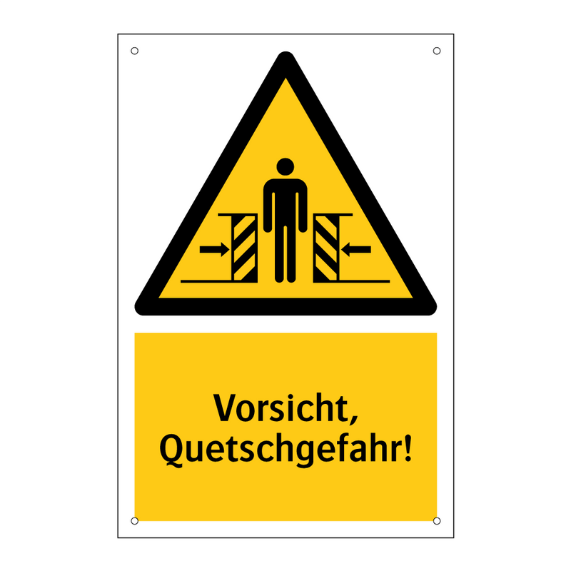 Vorsicht, Quetschgefahr!