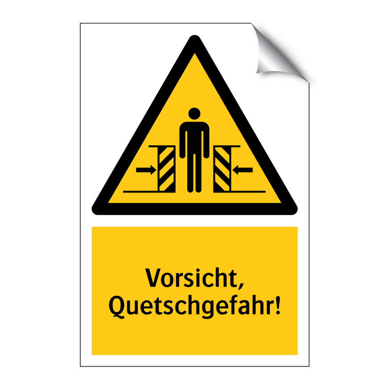Vorsicht, Quetschgefahr!
