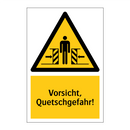 Vorsicht, Quetschgefahr!