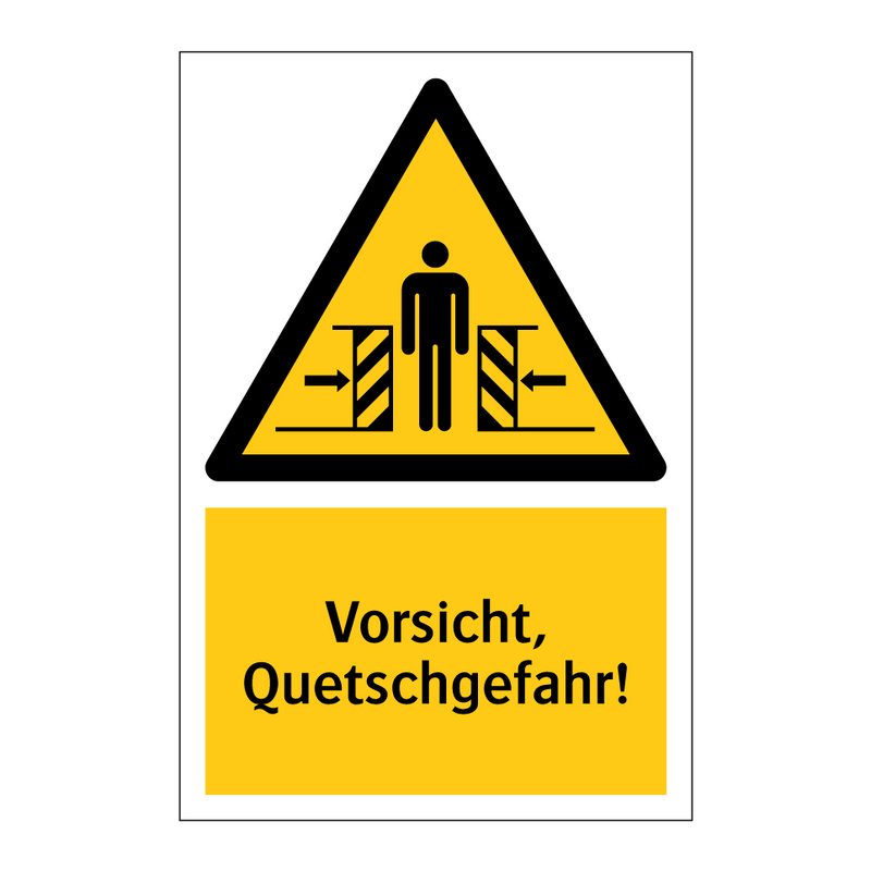 Vorsicht, Quetschgefahr!