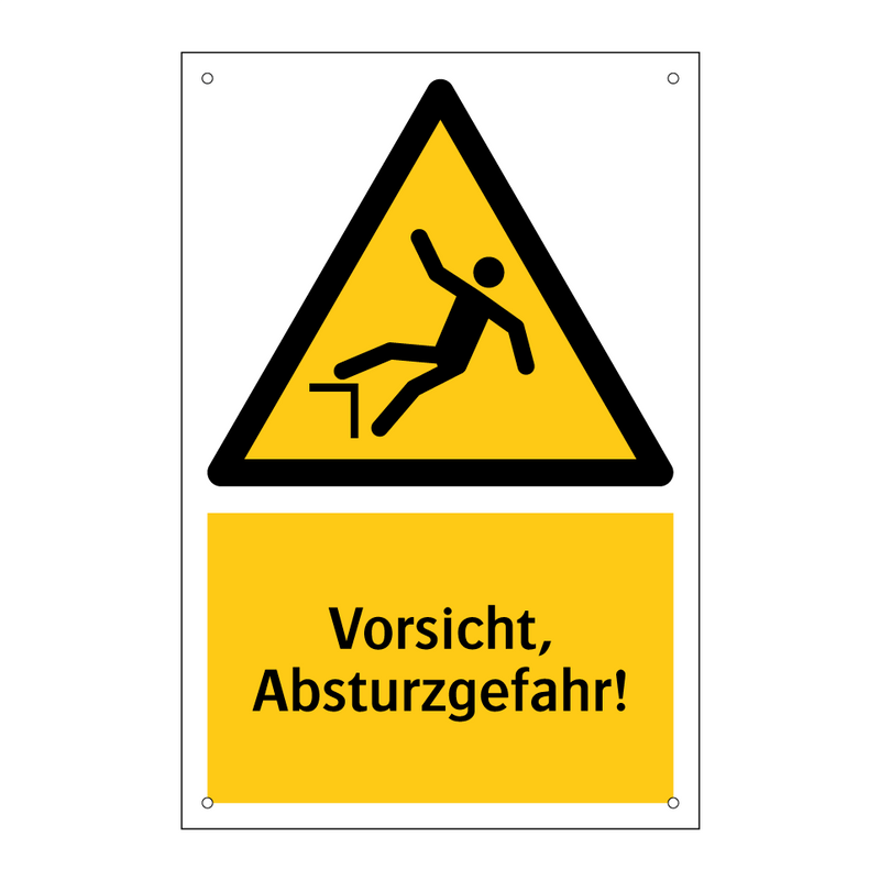 Vorsicht, Absturzgefahr!