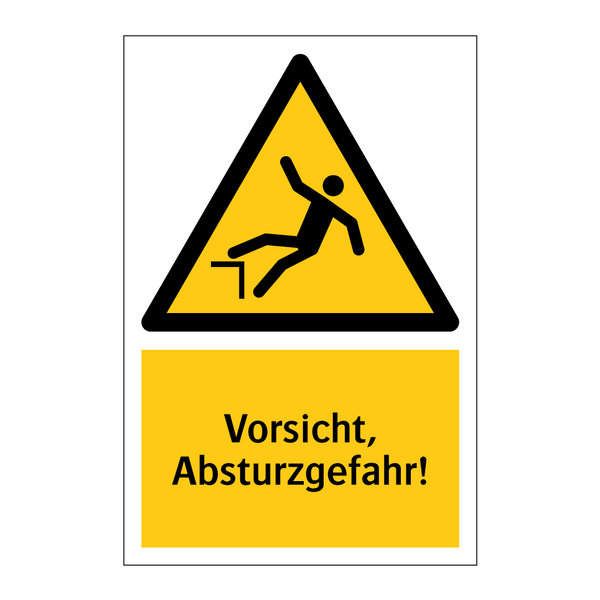 Vorsicht, Absturzgefahr!