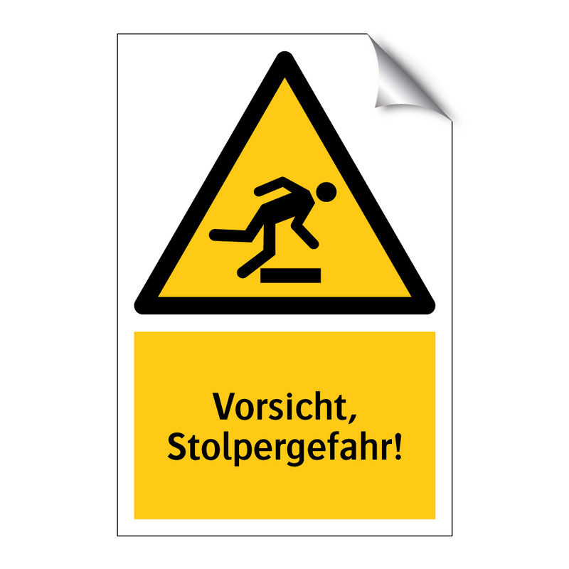 Vorsicht, Stolpergefahr!