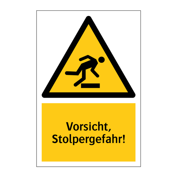 Vorsicht, Stolpergefahr!