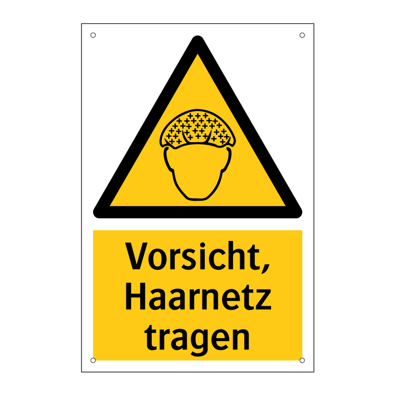 Vorsicht, Haarnetz tragen