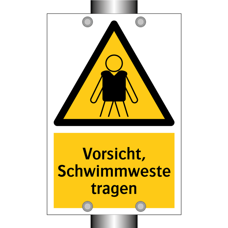 Vorsicht, Schwimmweste tragen