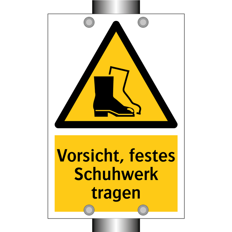 Vorsicht, festes Schuhwerk tragen