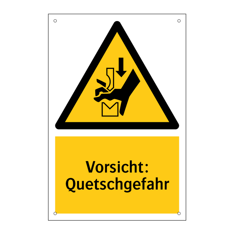Vorsicht: Quetschgefahr