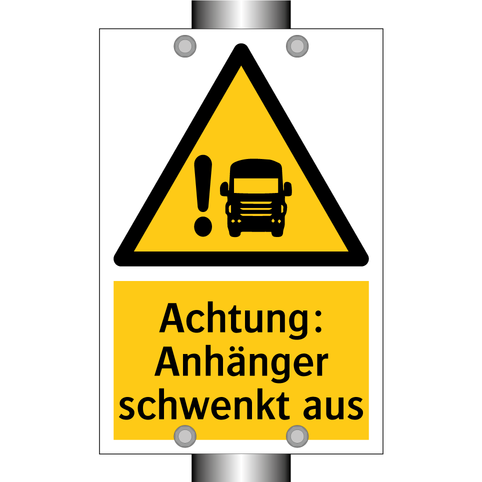 schild fahrradanhänger Kauf Achtung: Anhänger schwenkt aus schild | SignOnline