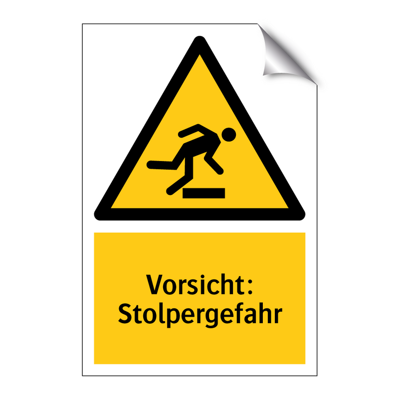 Vorsicht: Stolpergefahr